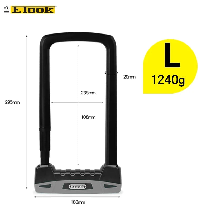 Ultimate Etook U-Lock: Unbreakable Security for Bikes & Motorcycles