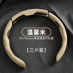 Luxury Nappa Faux Leather Steering Wheel Cover That Is Non-Slip And Sweat-Absorbent, Sporty Style Suitable For Various Vehicles
