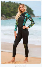 Sbart 3MM Diving Suit Women's One Piece Warm and Thickened Diving Suit Free Diving Swimming Suit Wet Clothes