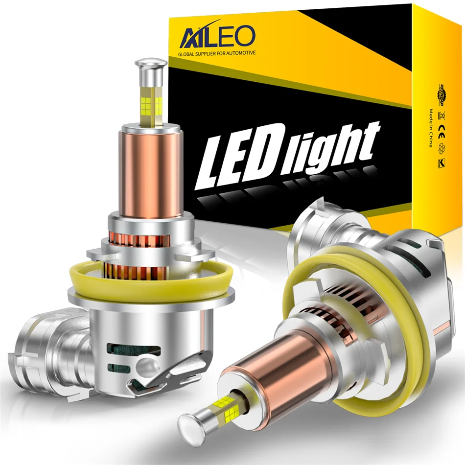 2Pcs 300W 80000LM Led Light 3D H7 H4 H11 LED Car Headlight Canbus H8 9005 HB3 9006 HB4 for Car 360 Turbo HeadLamp Wireless 6000K