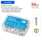 50 Pcs Bicycle Brake Olives/Inserts for SHIMANO BH90 BH59 SRAM Magura Tektro Cycle Hydraulic Brake Connector Replacement Parts