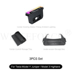 For Tesla Model Y Juniper Fast Charging USB Docing Station with Rainbow Light for Model 3 Highland Retractable Ambient Lighting