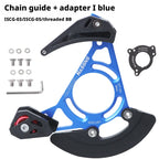 MTB Chain Guide Single Chainring Stabilizer 32-38T Anti-Drop Device, Black/Blue/Red