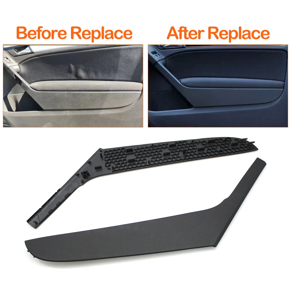 Car Interior Front Left Right Door Pull Handle Cover Panel Trim For Volkswagen Golf 6 Coupe Two-Doors Cars 2009-2013 5K3868039A