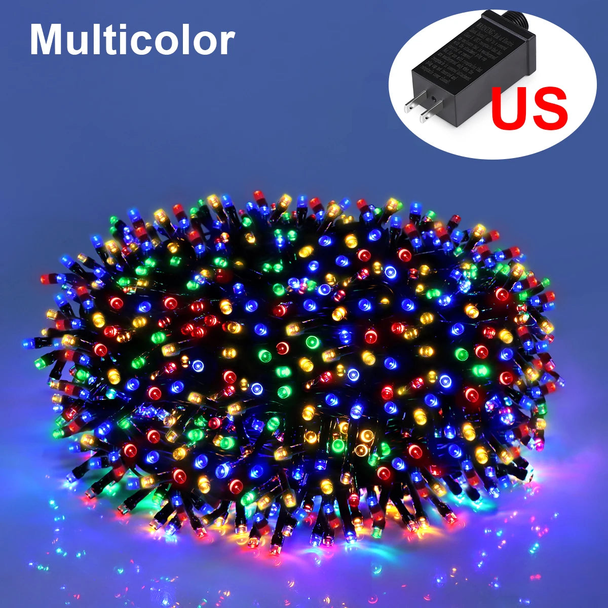 Multicolor-US Plug / 30M 300LEDs