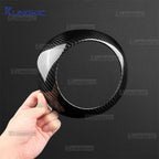 Real Dry Hard Carbon Fiber Sticker For Fiat 500 500C Abarth 595 595C 695 695C 2016-2020 2021 2022 2023 2024 Car Steering Wheel