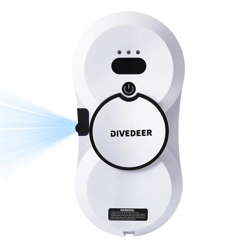DIVEDEER Home intelligent cleaning robot with automatic water spraying function, anti drop magnetic glass cleaning machine