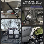 Automatic Retractable Ratchet Strap 3.3m 680kg Quick Release Tie Down Belt with S-Hooks