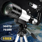 Professional Astronomical Telescope F30070 Monocular 150 Times Zoom HD Night Vision  View Moon Star  AZM70300 Stargazing