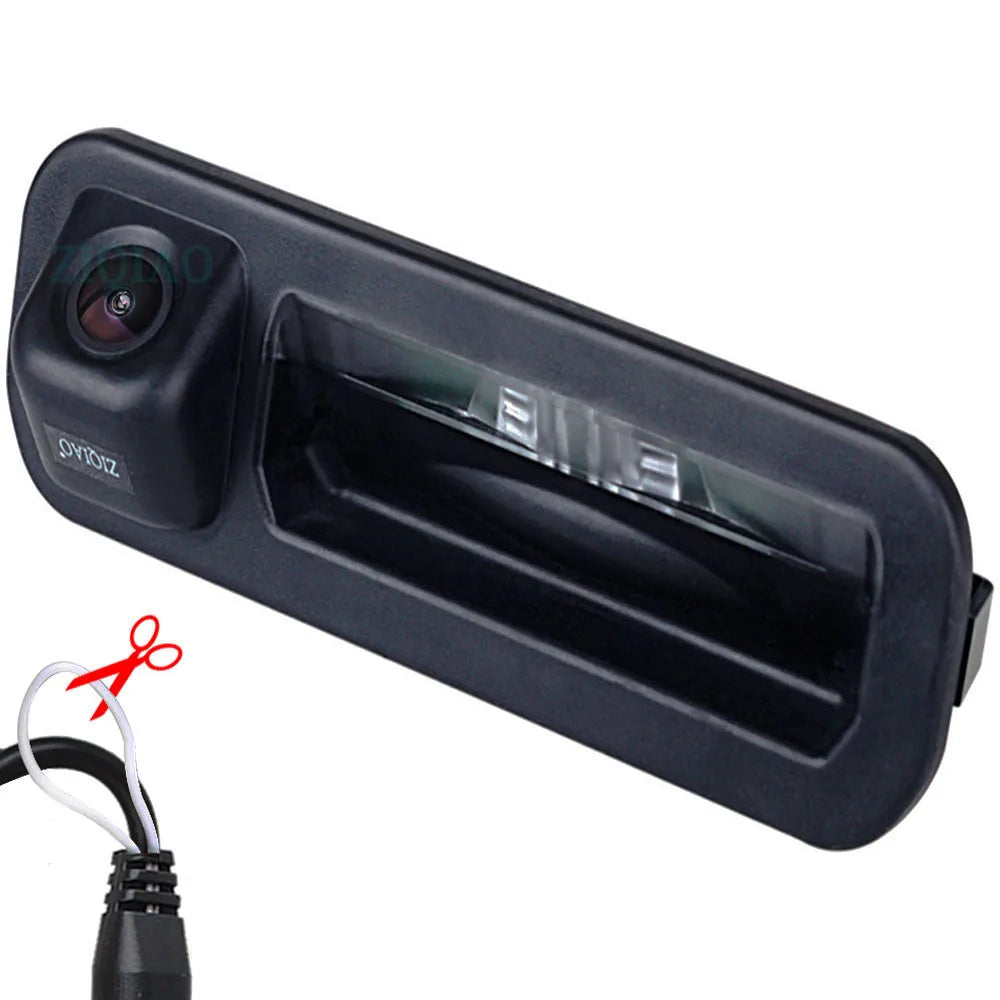 ZIQIAO for Ford Focus 3 Hatchback Sedan 2012 2013 SW 2015 Dedicated Trunk Handle HD Rear View Camera HS067