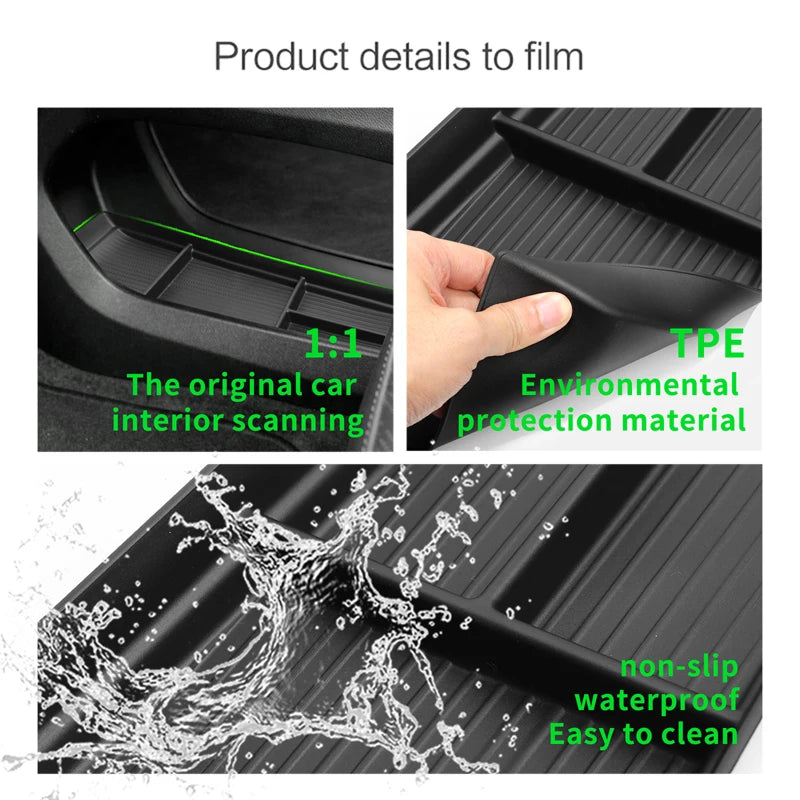 for Chevy Chevrolet Bolt EUV EV 2022-2024 Central Armrest Lower Layer Storage Box Car Center Console Tray Organizer Accessories