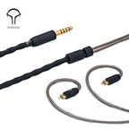 YONGSE BlackSea headphone cable 1.2m 0.78mm 2-pin to 4.4mm plug, Litz coaxial copper