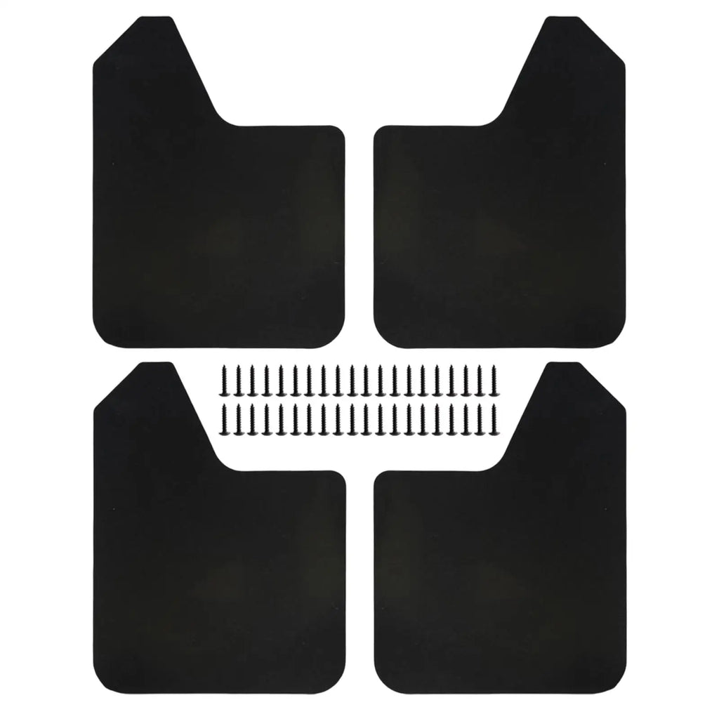 4Pieces Mudflaps Flaps Universal Exterior Parts Black Front and Rear Mudguard Mudflaps for Pickup SUV Car Truck