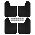 4Pieces Mudflaps Flaps Universal Exterior Parts Black Front and Rear Mudguard Mudflaps for Pickup SUV Car Truck