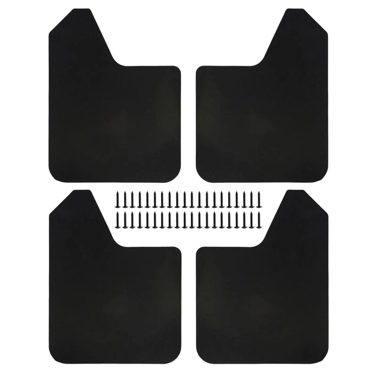 4Pieces Mudflaps Flaps Universal Exterior Parts Black Front and Rear Mudguard Mudflaps for Pickup SUV Car Truck