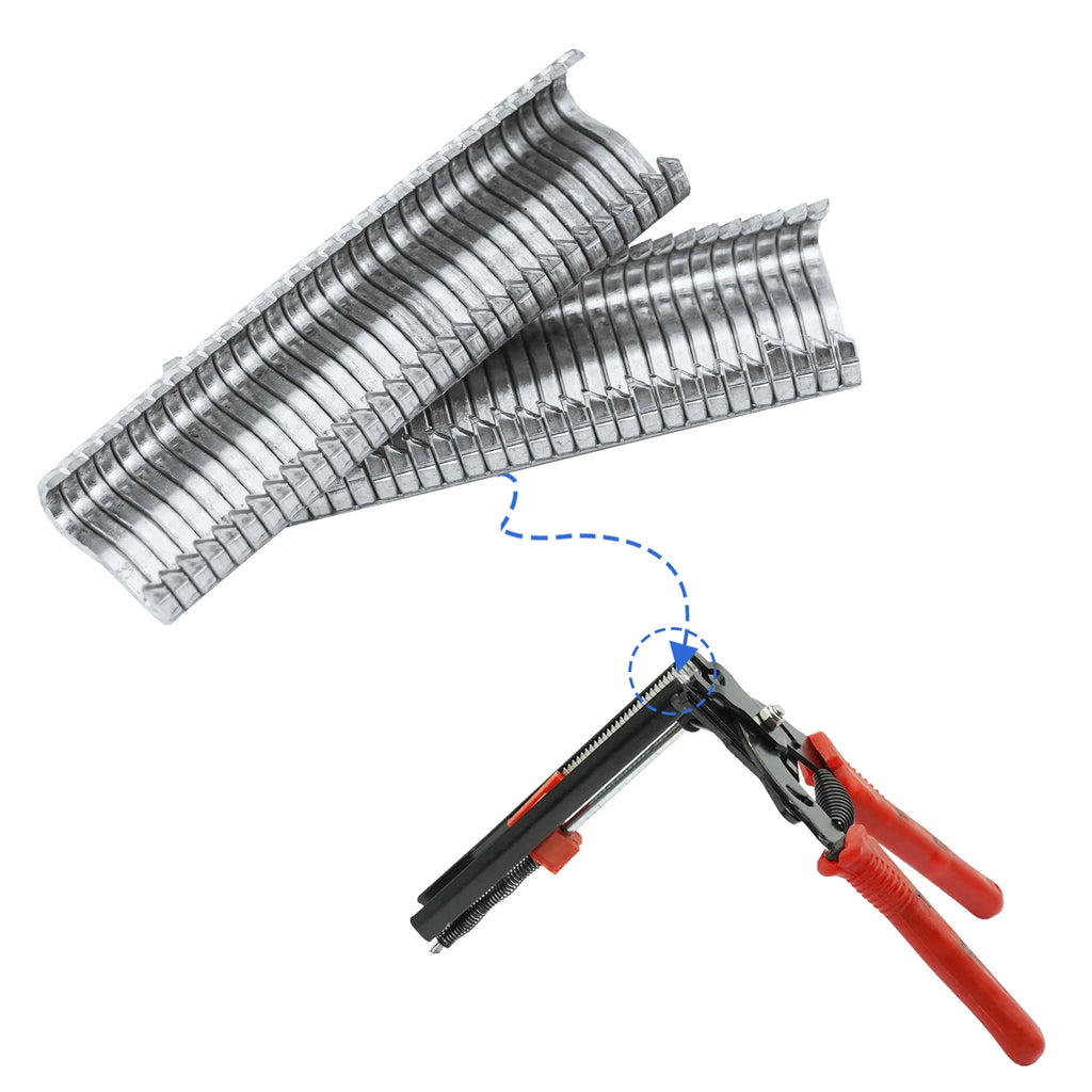 M Nail Cage Staples 600pcs/box, White - Poultry Bird Rabbit Cage Clamp Fasteners