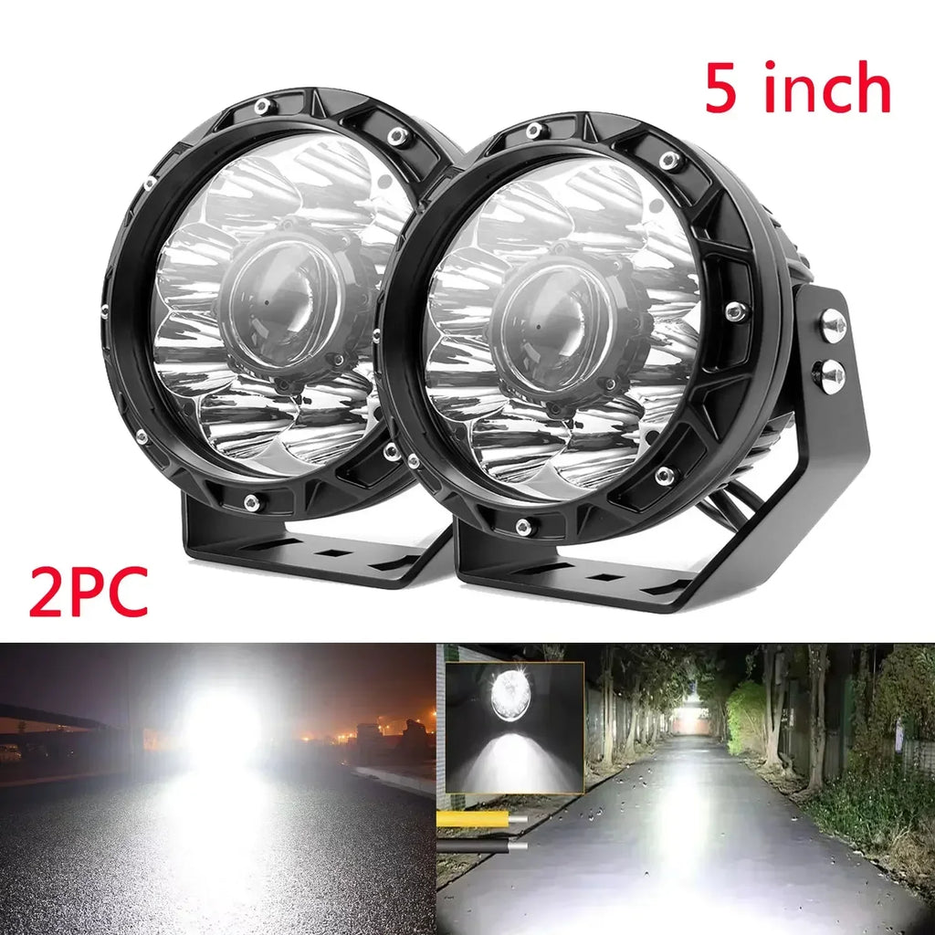 12V 24V for search light vehicles high power Long Range Survey Light  4x4 Driving Work Led Off Road 12v 24v Car Truck ATV SUV
