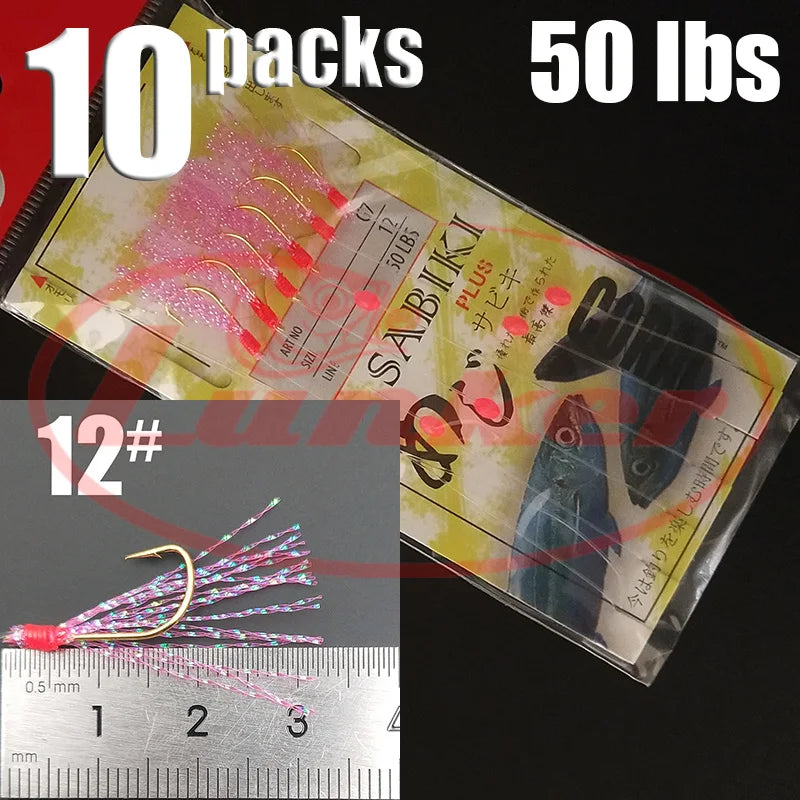 Lunker Sabiki lure flasher rig hook soft bait luminous eel glow dark mackerel fishing snapper mulloway flathead mullet shark