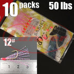 Lunker Sabiki lure flasher rig hook soft bait luminous eel glow dark mackerel fishing snapper mulloway flathead mullet shark