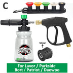 Pressure Washer Water Gun Kit for Car Cleaning Hose Connector For Karcher Nilfisk Parkside Bosch Quick Connector Nozzles