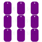 100Pcs Dog Tag Military Pet Id Tags Aluminum Name Pendant Blank Dog Tags Personalized Customized Dog Tag