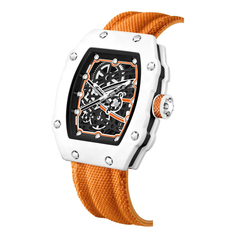 New Ultra-Thin Barrel-Shaped Quartz Fashion Men's Watch Stylish Timepiece for Men
