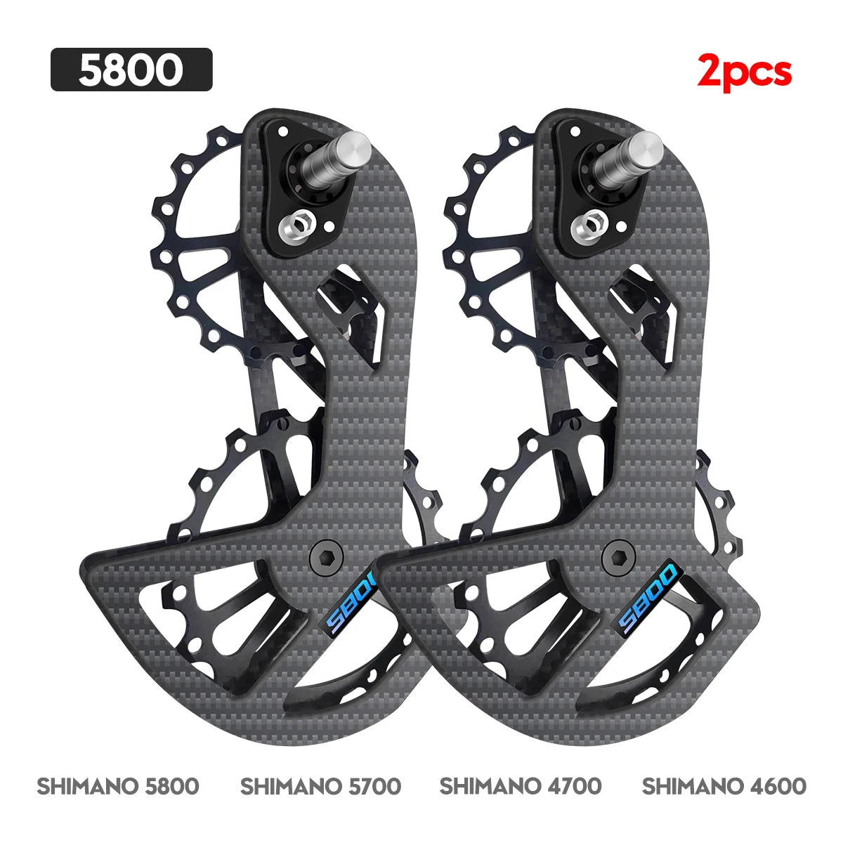 Bike Bicycle Ceramic Bearing Carbon Fiber Jockey Pulley Wheel Set Rear Derailleurs Guide Wheel 11 Speed 34T Ultegra DURA ACE