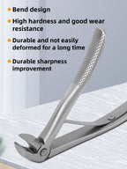 Bend anti splash nail clipper, stainless steel nail clipper, large opening high-quality nail clipper, essential tool for home