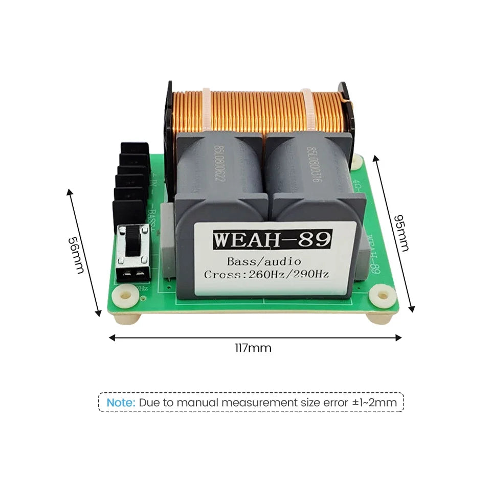 1500W High Power Subwoofer Crossover Frequency DIY Audio Speaker Amplifier Divider Bass Woofer Crossover Filters Hifi Stereo