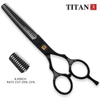 TITAN Hair Thinning Cutting Scissors Japanese Steel Barber Shears 5.5 or 6.0 Inch