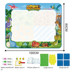 Magic Water Drawing Mat Extra Large Water Doodle Toy Set Painting Board Children Educational Toys Gift for Kids Multiple Size