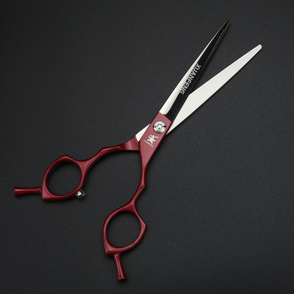 XUANTENG hair scissors suitable for both left and right hand hairdressers, 6.5-inch long-lasting sharp cutting scissors