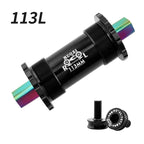 MUQZI Bicycle Titanium Ceramics Bottom Bracket MTB Road Bike BB68 103 107 110 113 119 122mm Square Tapered Axis