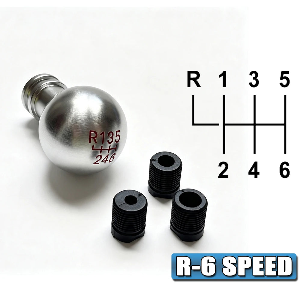 Universal Rainbow Shift Knob - Burnt Blue Aluminum Gear Lever for Manual/Auto Cars, Anti-Slip Ergonomic Grip