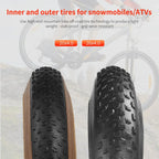 TANKE Anti Puncture Snow Beach Bicycle Tire MTB Bicycle Anti-Slip Fat Tire 20X4.0 24X4.0 26X4.0 Puncture Resistant Tire winter