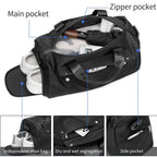 1PCS Gym Bag for Men & Women with Shoe & Wet Compartment - Duffle Bag for Travel,Sports, Fitness & Workout, gifts for men&women
