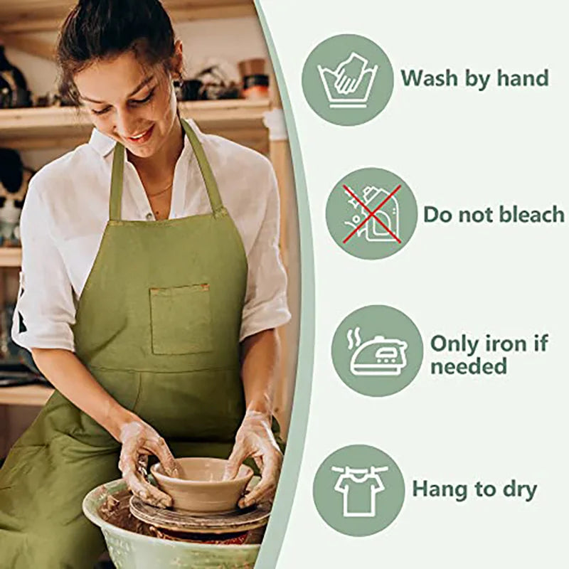 Hot Selling Split Apron for Men Women Kitchen Cooking Pottery Painting DIY Gift Long Durable Waterproof Design