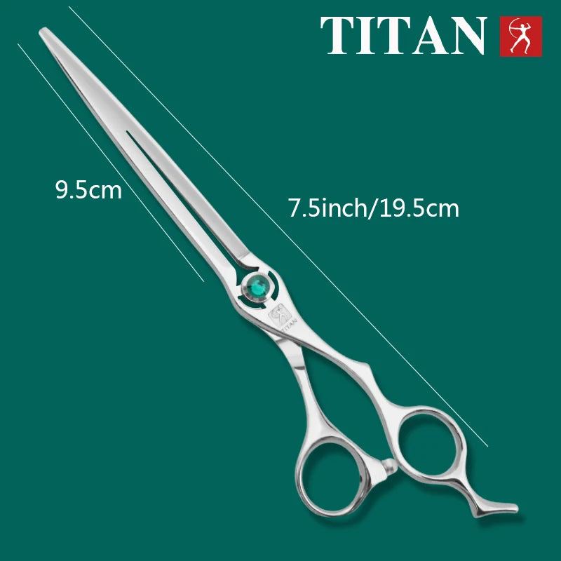 Titan Pet Grooming Scissors 7.0-7.5 Inch Professional Dog Hair Cutting Shears