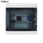 AC Combiner Box 230V 10A~63Amp Circuit Breaker SPD Household/Solar Overvoltage/Undervoltage/Short Circuit/Lightning Protector