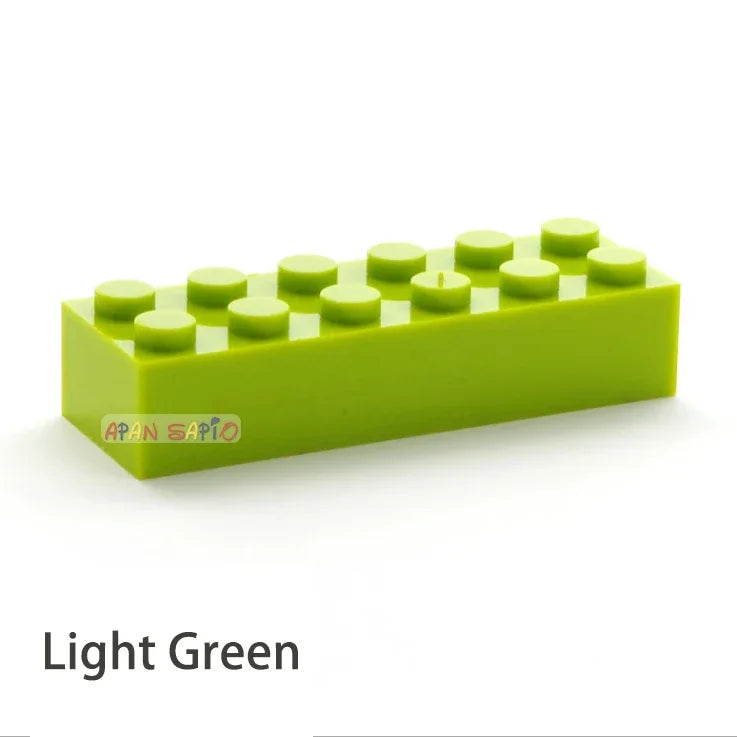 100pcs 2x6 Dot DIY Building Blocks Thick Figures Bricks Educational Creative Size Compatible With 2456 Plastic Toys for Children