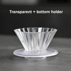 Hand-made Coffee Drip Filter Cup for Household Use 1-2 People Origami Filter Cup V-shaped Resin Cake Cup Anti-fall Filter