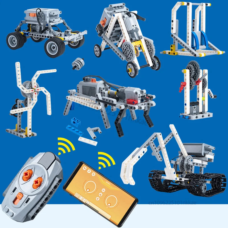 STEM 9686 Educational Set Technical Simple and Motorized Building Blocks school students Learning Power Function Bricks Kids Toy
