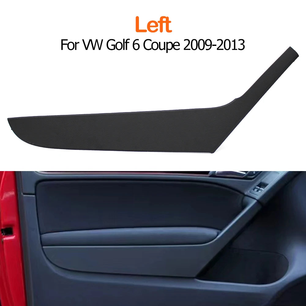 Car Interior Front Left Right Door Pull Handle Cover Panel Trim For Volkswagen Golf 6 Coupe Two-Doors Cars 2009-2013 5K3868039A