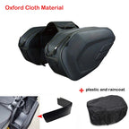 Newest Motorcycle Waterproof Racing Race Moto Helmet Travel Bags Suitcase Saddlebags + One Pair of Raincoat+Plastics