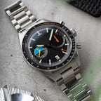 CILOA Men's Quartz Watch Waterproof Black Round Dial Casual Wristwatch