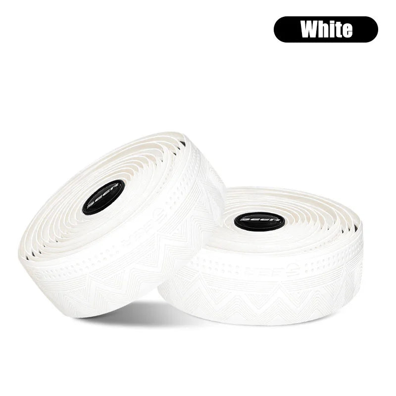 SEER Anti-Slip Road Bike Handlebar Tape PU+EVA Silicone Shockproof Handle Bar Tape With Bar End Plugs Bicycle Accessories