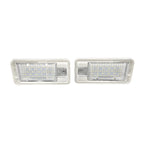 2PCS Rear LED License Plate Light For Audi A3 S3 8P A4 S4 B6 B7 A6 C6 S6 A8 S8 Q7 RS4 RS6 Plus Avant Auto Lamp Light