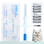 RFID Pet Microchip Tags 134.2kHz EM4305 for Cats & Dogs, ICAR, 20pcs, 3 Sizes