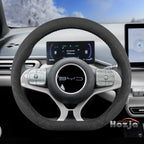 Leather Car Steering Wheel Cover for BYD Dolphin Mini Song Plus Pro Seagull King Yuan Up Sealion 7 Qin Plus 2026 Accessories
