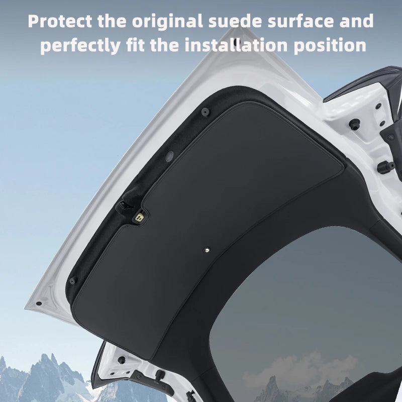 For Tesla Model Y Juniper Model 3 Highland Trunk Tailgate Protection Pad Rear Trunk Door Leather Anti Fouling Protection Pad